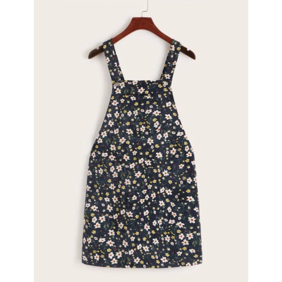 ASOS Dresses & Skirts - NWOT Ditsy Floral Corduroy Overall Jumper Dress